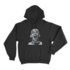 Charles Oliveira Intense Portrait Print Hoodie Black