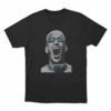 Charles Oliveira Intense Portrait Print T Shirt Black